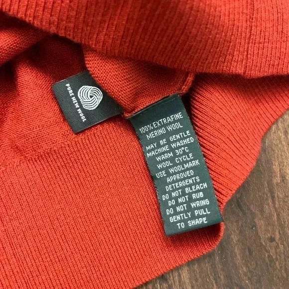 RODD & GUNN Hillend 100% Merino Wool Crew Neck Sweater color Bordeaux Rust XXL - Picture 4 of 12